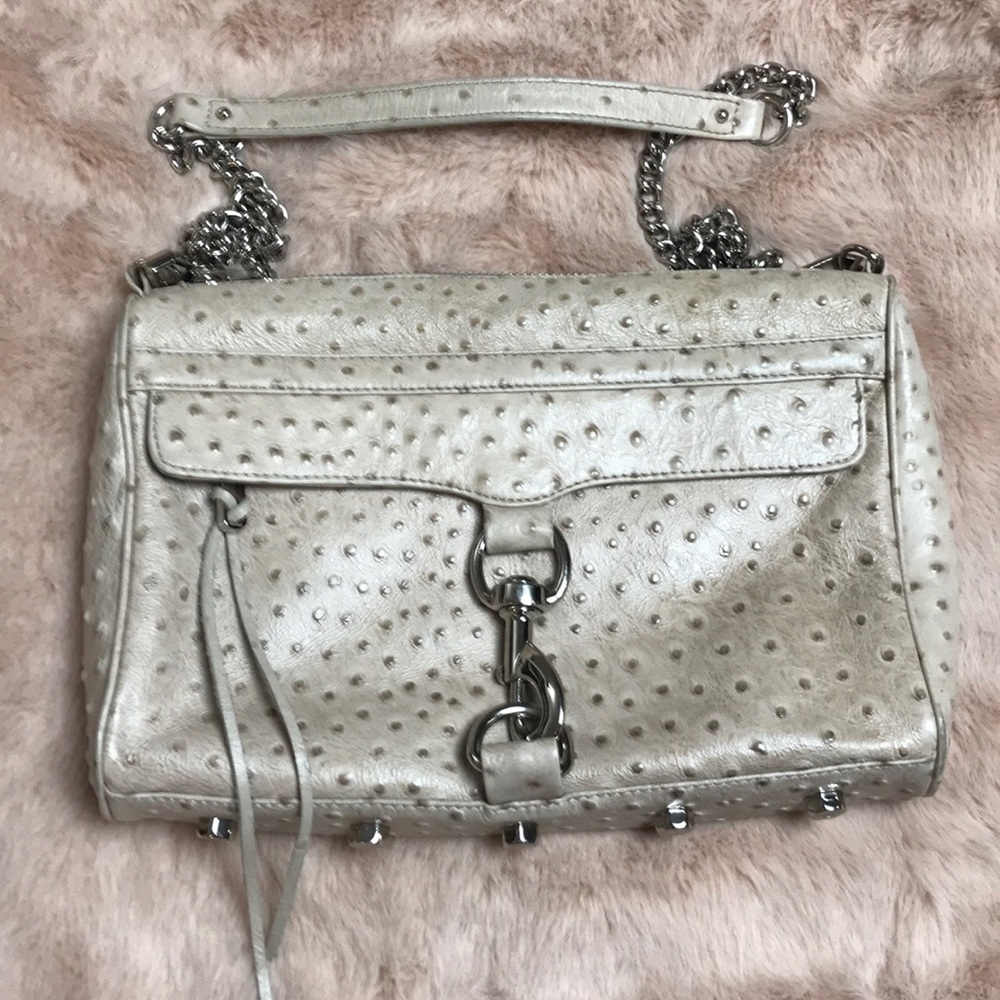 Rebecca Minkoff Ostrich M.A.C. Crossbody Bag